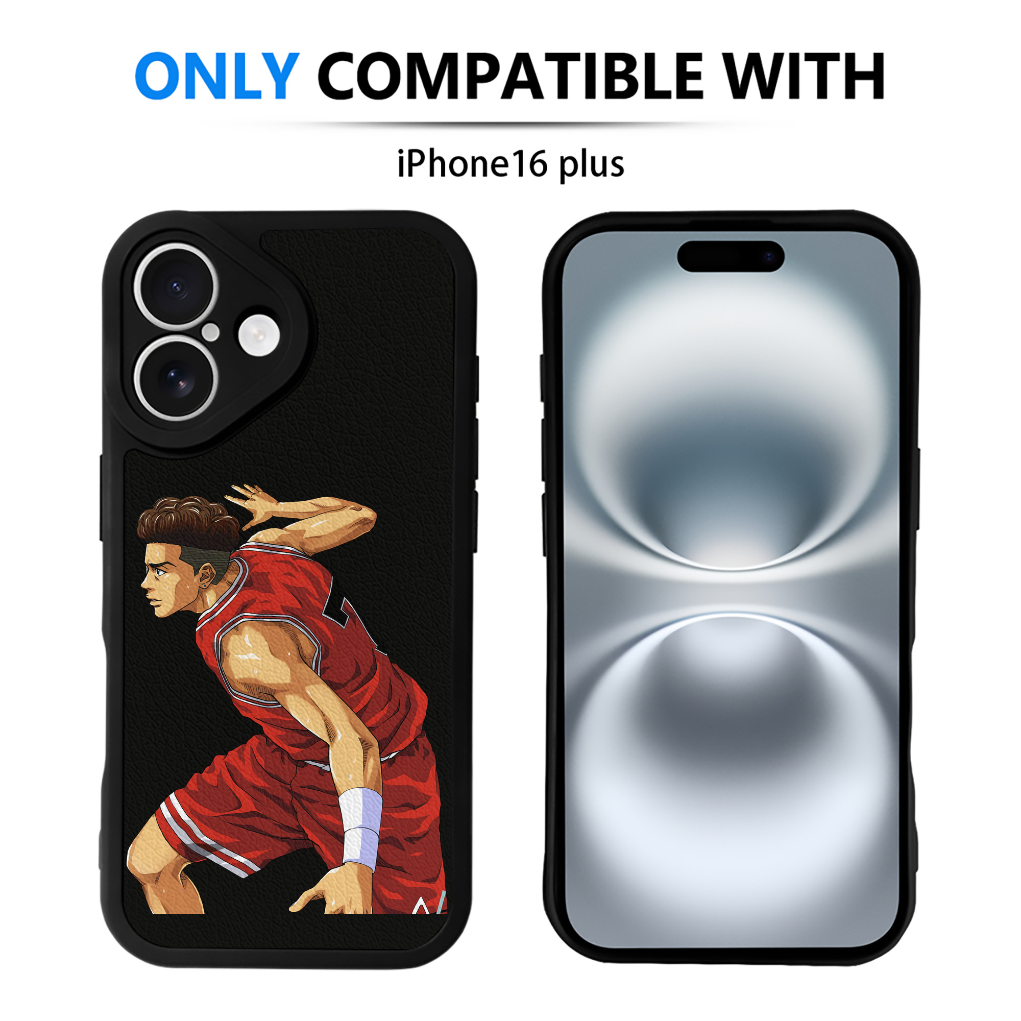 （画像用） SLAM DUNK／スラムダンク 【iPhone 16シリーズ対応】シリコンスマホケース（レザー調） 材質：シリコン